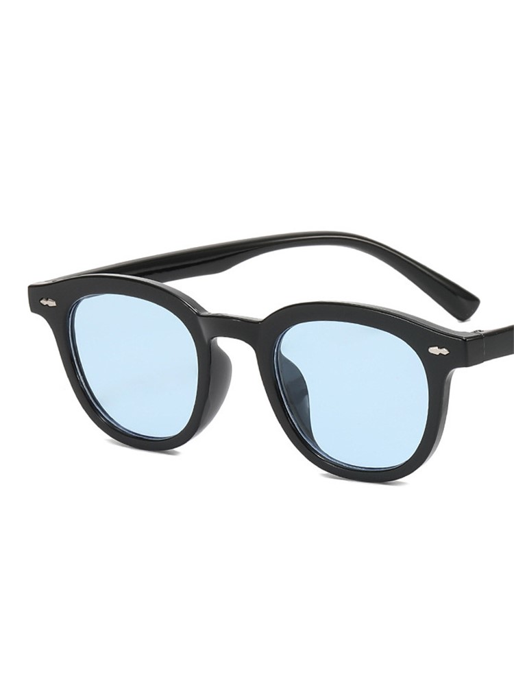 Blue Light Glasses - Kacamata Hitam Bulat Kecil Baru untuk