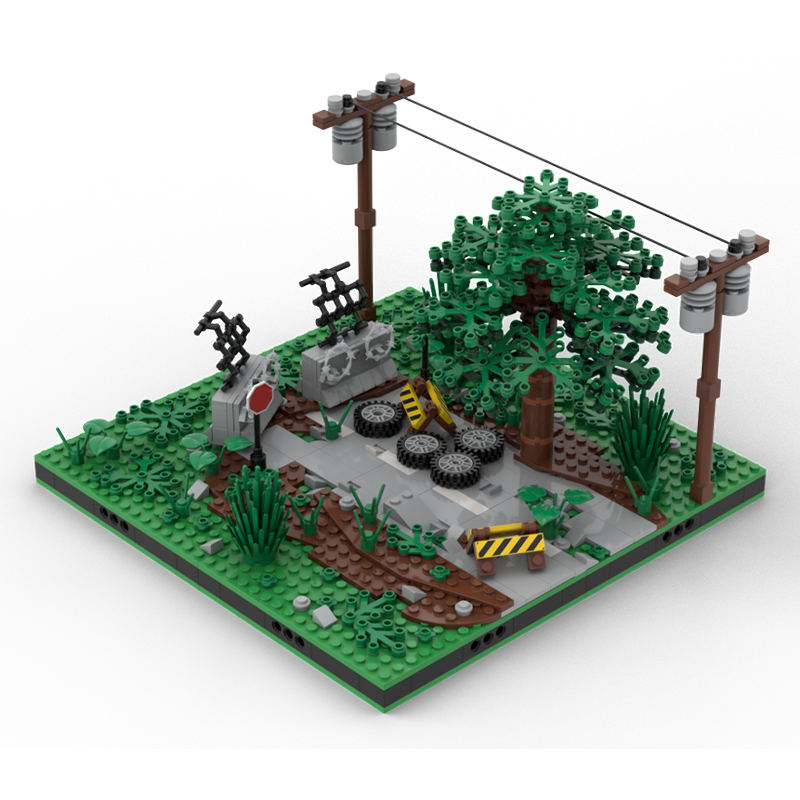 Home Office Architecture - 520pcs MOC Apocalypse End Road Model