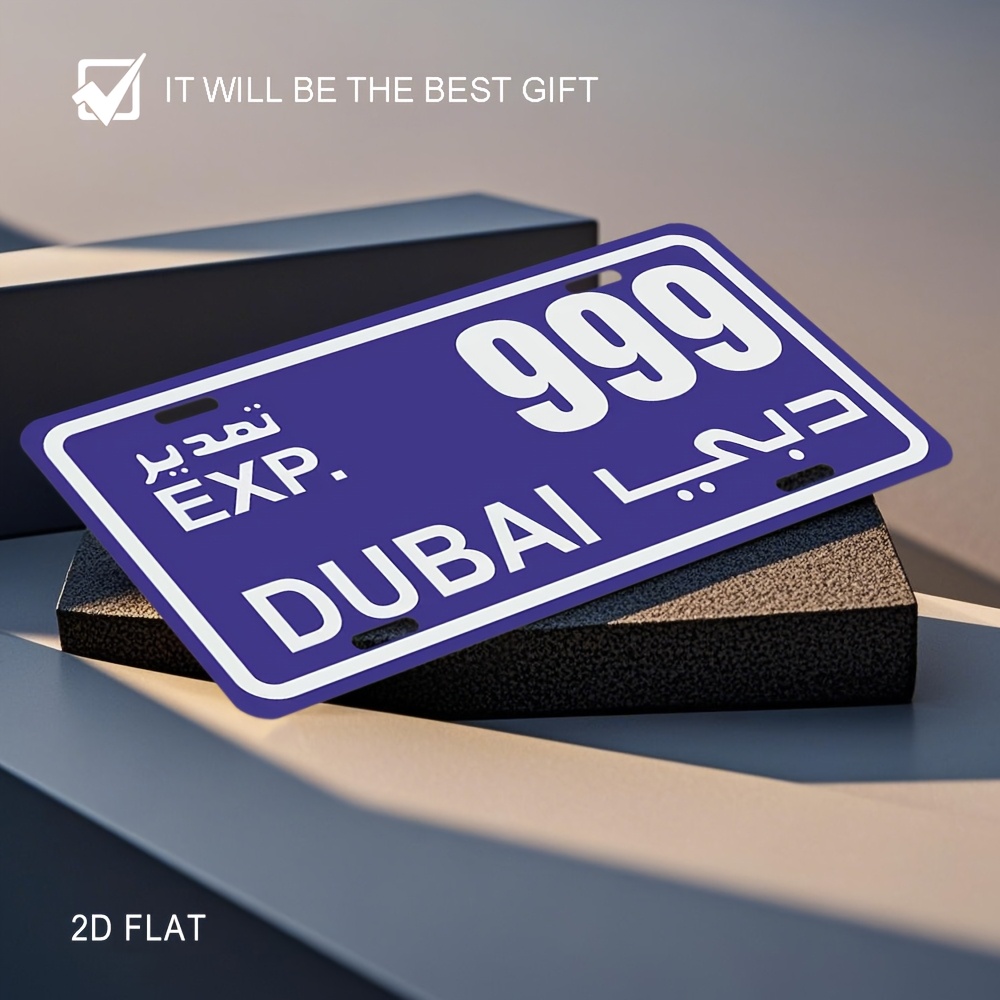Home Office Dubai - Tanda Dinding Logam Dekorasi Rumah -