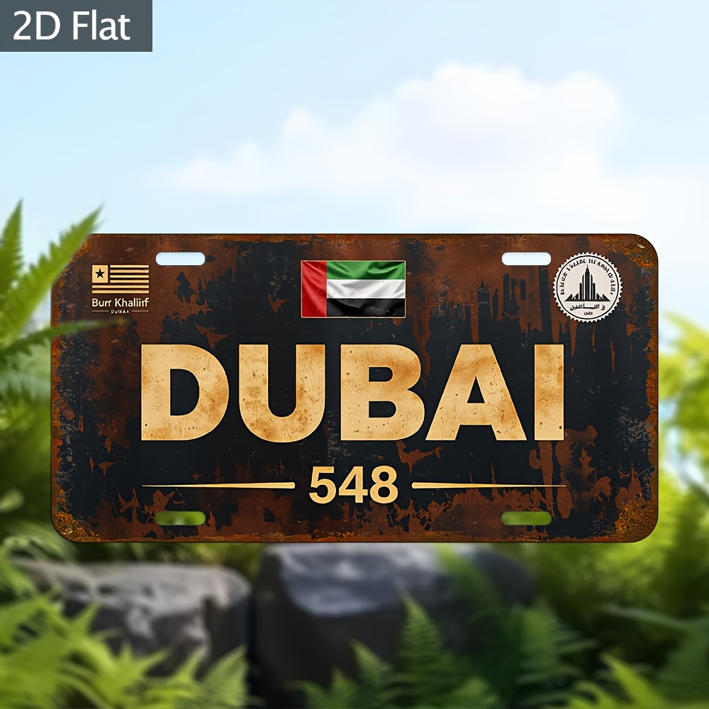 Home Office Dubai - Seni Dinding Plat Nomor Industri Dubai