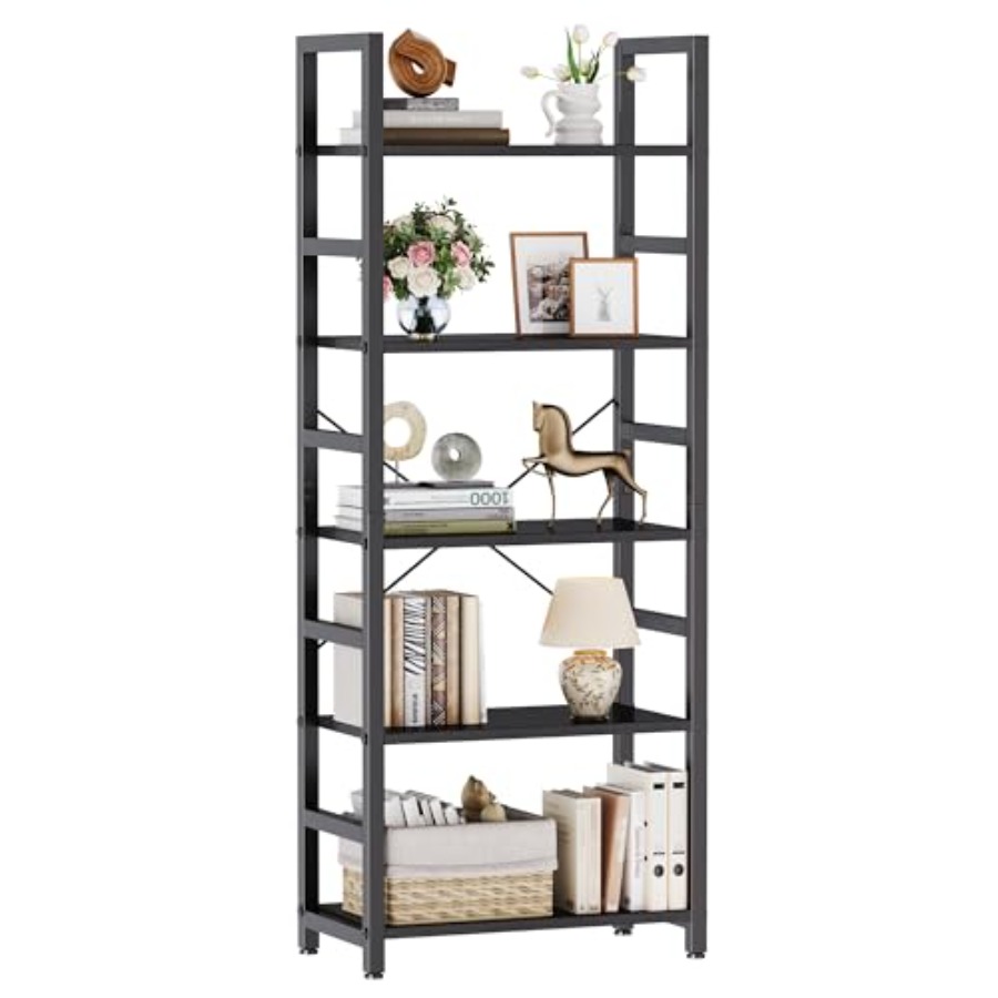 Home Office Living Room - Rak Buku 5 Tingkat, Rak Buku