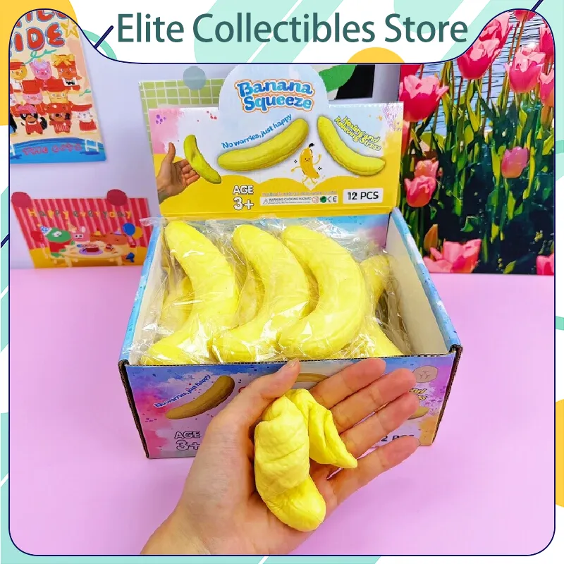 Home Office Simulator - Mainan Squishy Buah Pisang Simulasi, Mainan