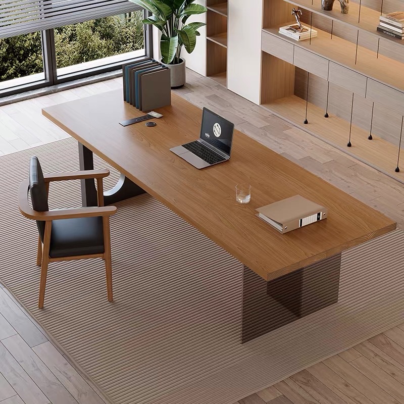 Home Office Living Room - Meja Kantor Kayu Mengambang Akrilik Italia