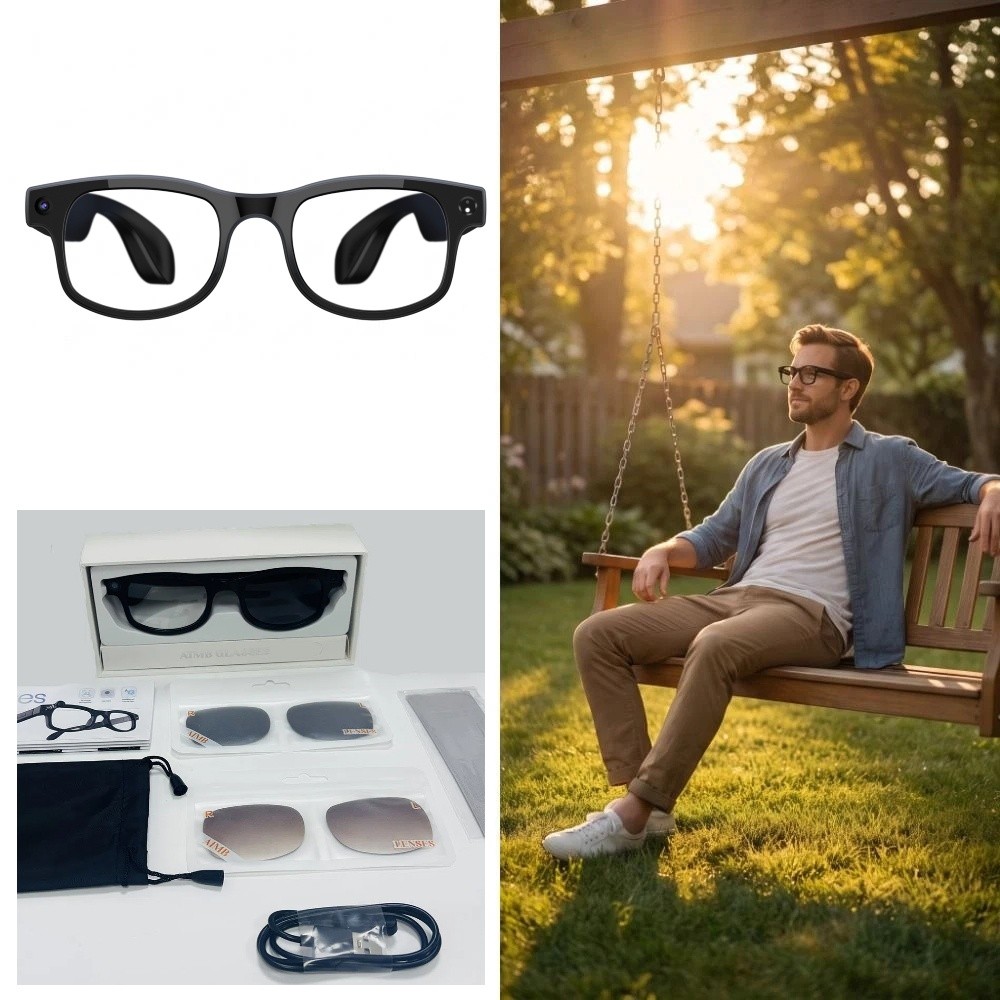 Blue Light Glasses - Kacamata Pintar AI 2 in 1,