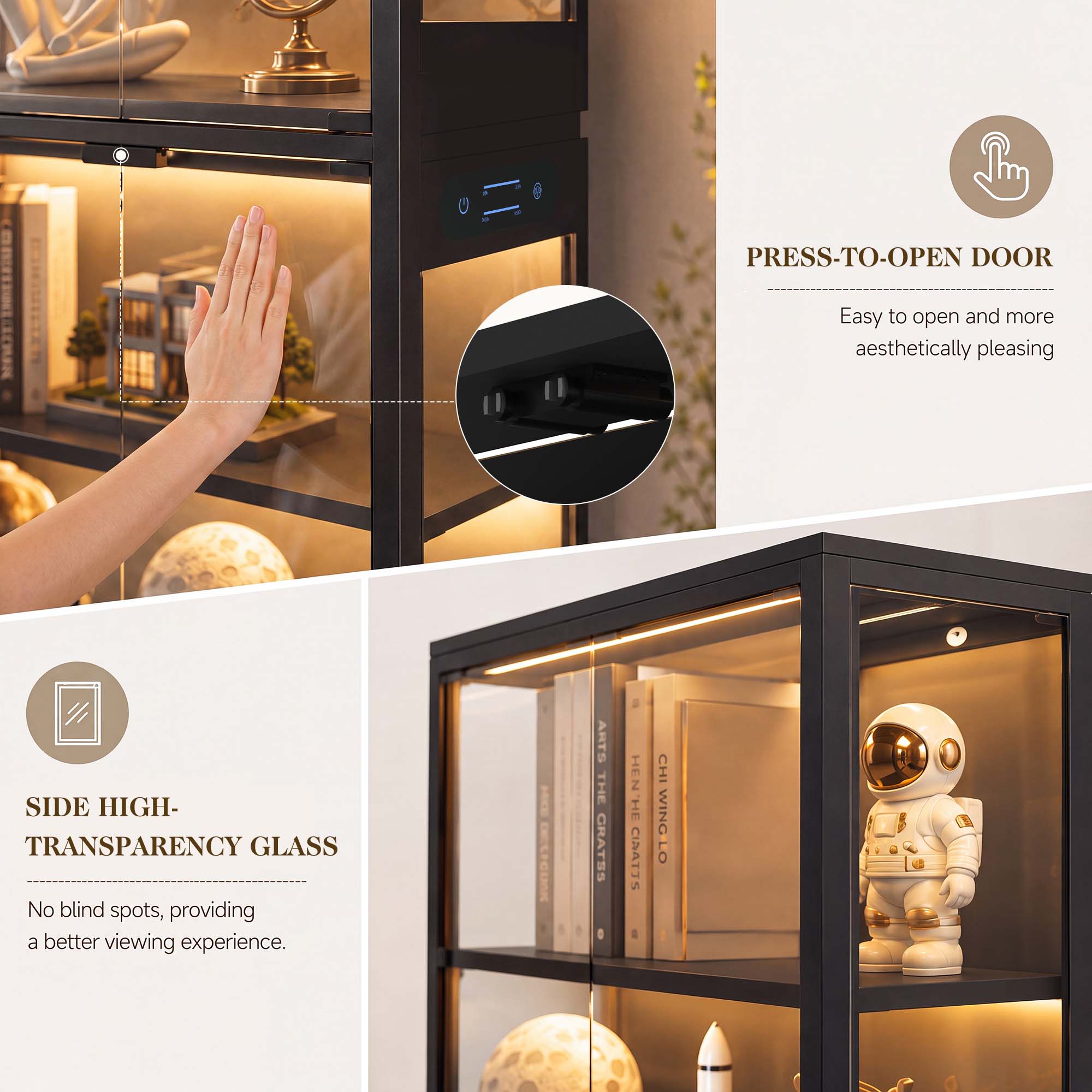 TCGBKAF Lemari Pajangan 5 Ting - Home Office Living Room ulasan dan harga