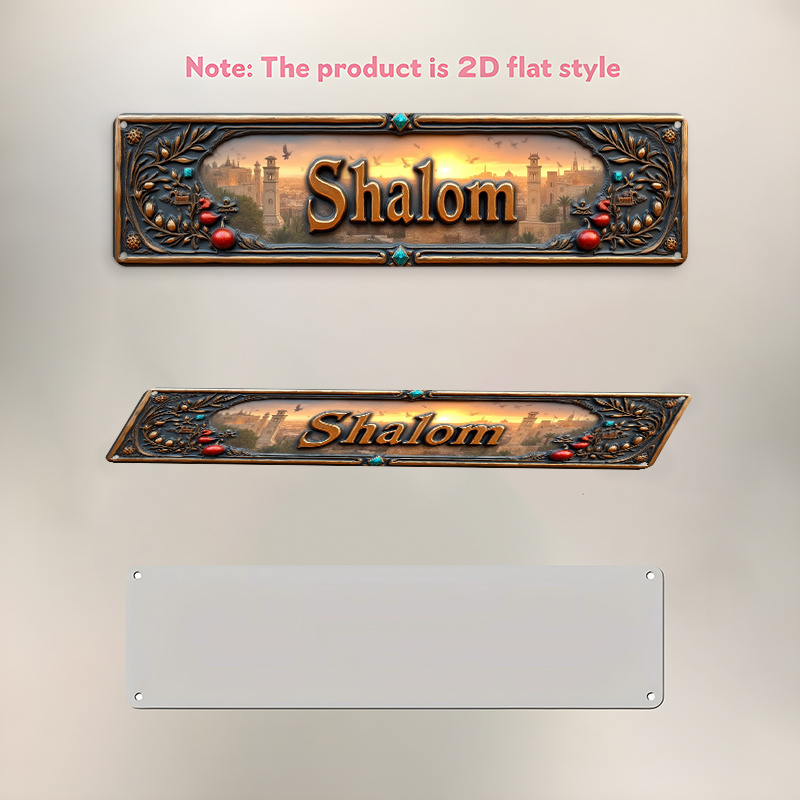 CIFBUY Vintage Shalom Hebrew A - Home Office Living Room ulasan dan harga