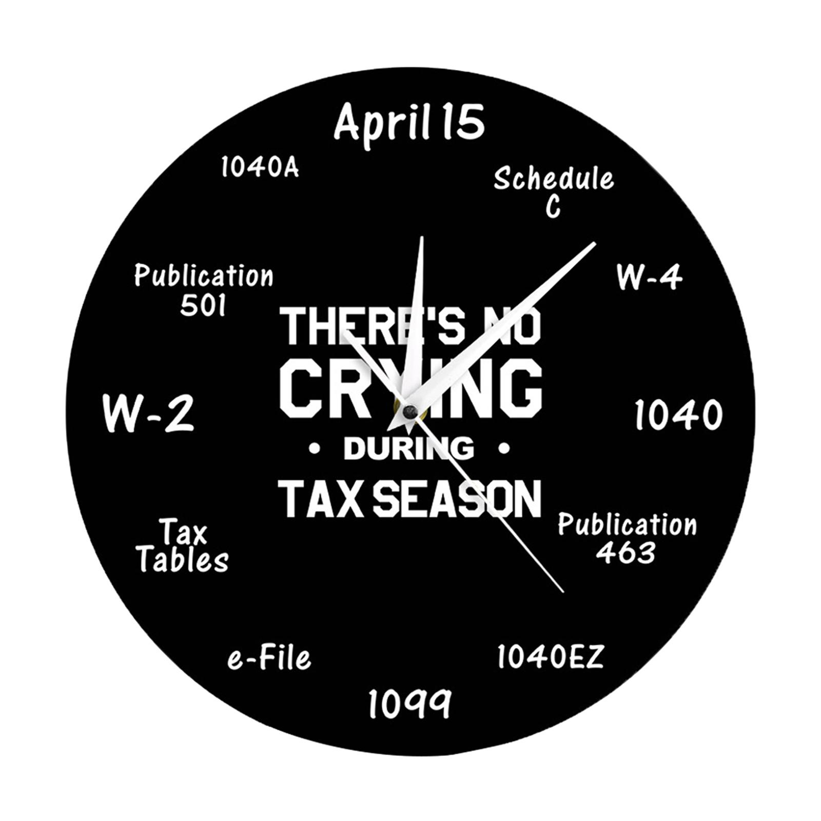Jam Dinding Musim Pajak 12 Inc - Home Office Tax ulasan dan harga