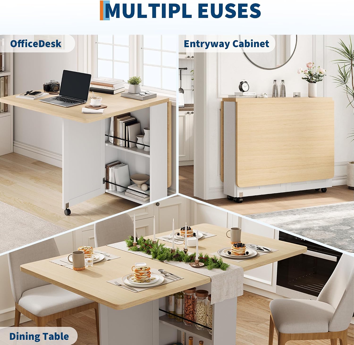 Meja Makan Lipat dengan Laci P - Desk Drawer Small ulasan dan harga