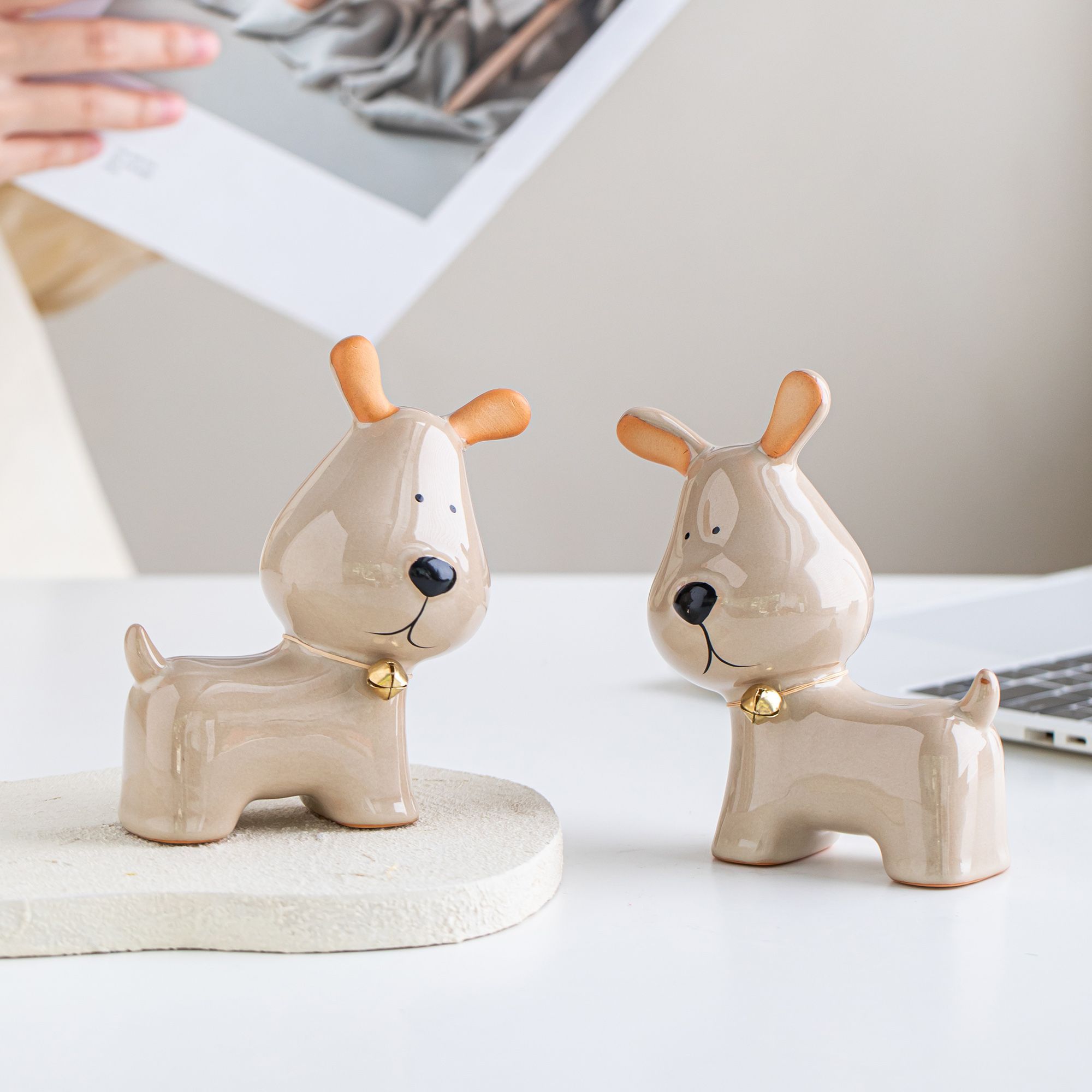Ornamen Anjing Lonceng Keramik - Home Office Architecture ulasan dan harga