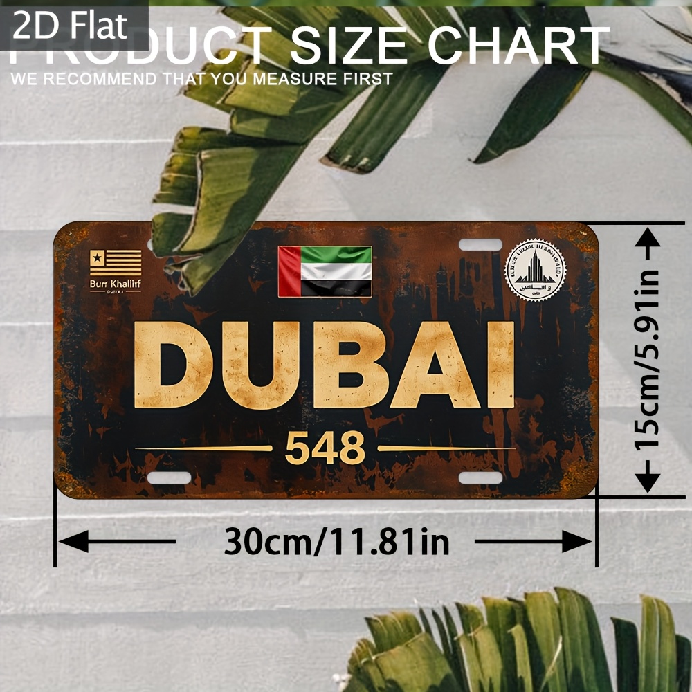 Seni Dinding Plat Nomor Indust - Home Office Dubai ulasan dan harga