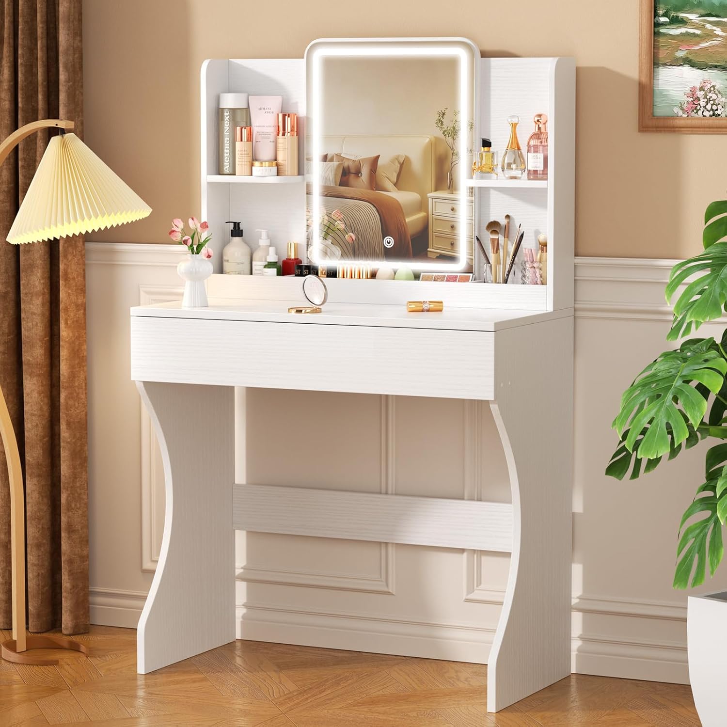 Meja Rias Kecil Putih dengan C - Desk Drawer Small ulasan dan harga