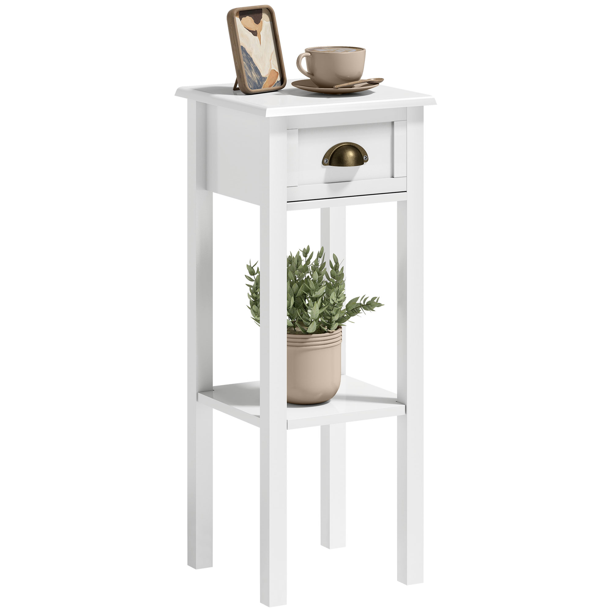 Meja Samping Sempit Homcom den - Desk Drawer Small ulasan dan harga