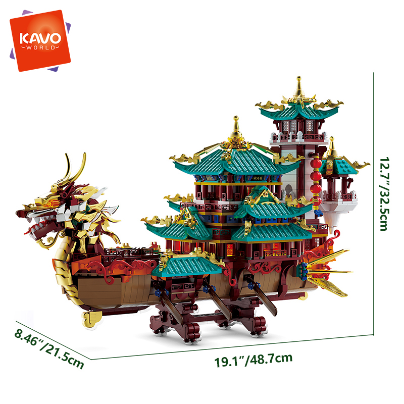 KAVOWORLD 2453PCS Model Kapal  - Home Office Architecture ulasan dan harga
