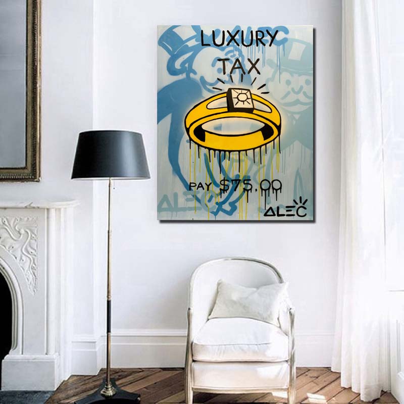 Alec Monopoly Poster Kanvas Se - Home Office Tax ulasan dan harga